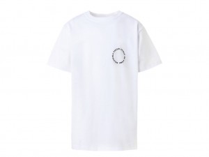 Onitsuka Tiger Graphic Tee Oberteile Kinder Weiß | OC2704683