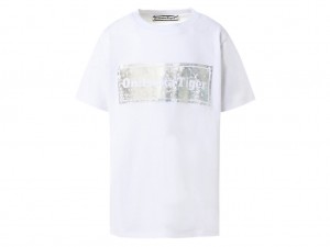 Onitsuka Tiger Graphic Tee Oberteile Kinder Weiß | QV1093762