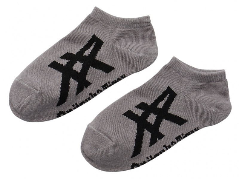 Onitsuka Tiger Ankle Socks Accessoires Herren Grau Schwarz | UQ7426539
