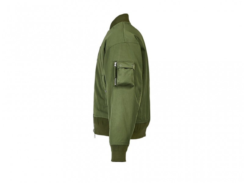 Onitsuka Tiger Bomber Jacket Kleidung Herren Khaki | XF7869035