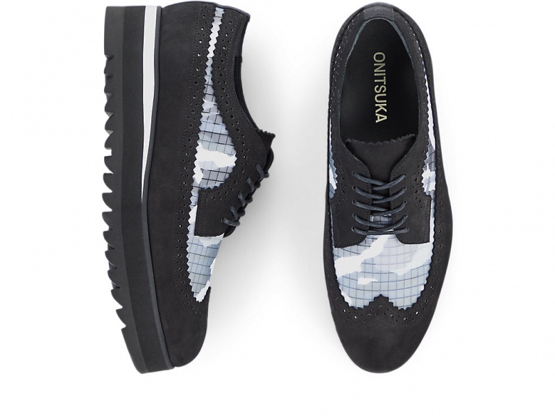 Onitsuka Tiger Brogue Women Schuhe Damen Schwarz Schwarz | SQ4982015