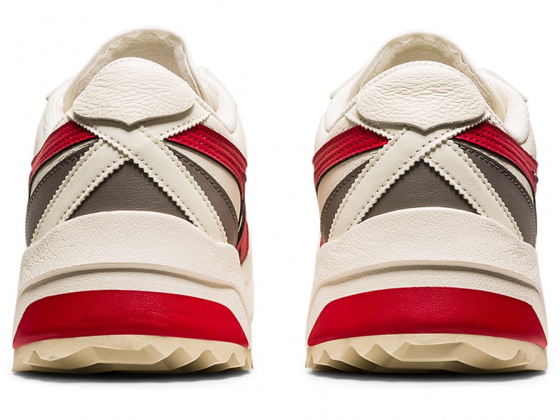 Onitsuka Tiger Delegation Ex Schuhe Damen Weiß Rot | RX2674519