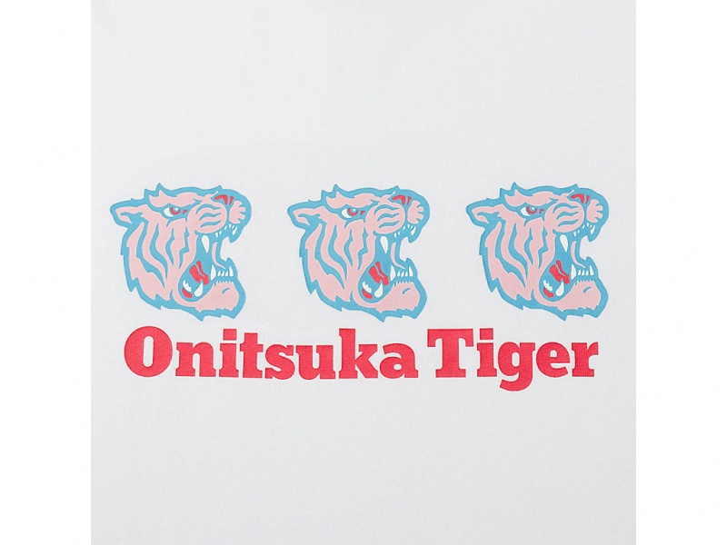 Onitsuka Tiger Graphic Tee Kleidung Herren Weiß | RS4086315
