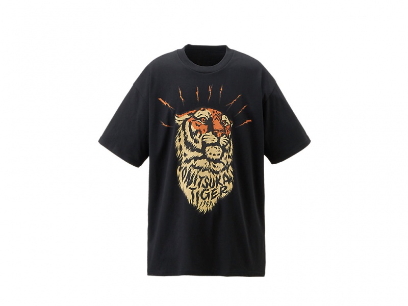 Onitsuka Tiger Graphic Tee Kleidung Herren Schwarz | CO8361704