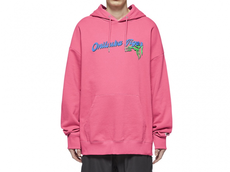 Onitsuka Tiger Hoodie Top Kleidung Damen Rosa | KZ8327041