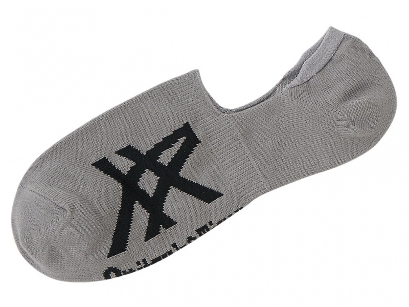 Onitsuka Tiger Invisible Socks Accessoires Herren Grau Schwarz | KQ2980356