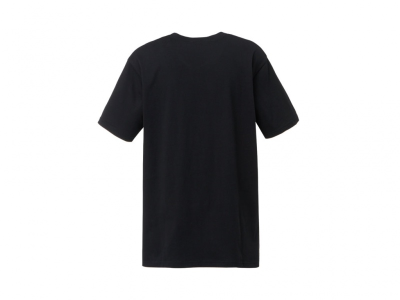 Onitsuka Tiger Logo Tee Kleidung Herren Schwarz Rot | UK5108392