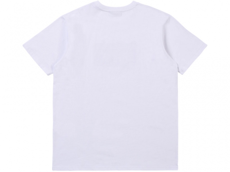 Onitsuka Tiger Logo Tee Kleidung Herren Weiß Gold | NX8075469