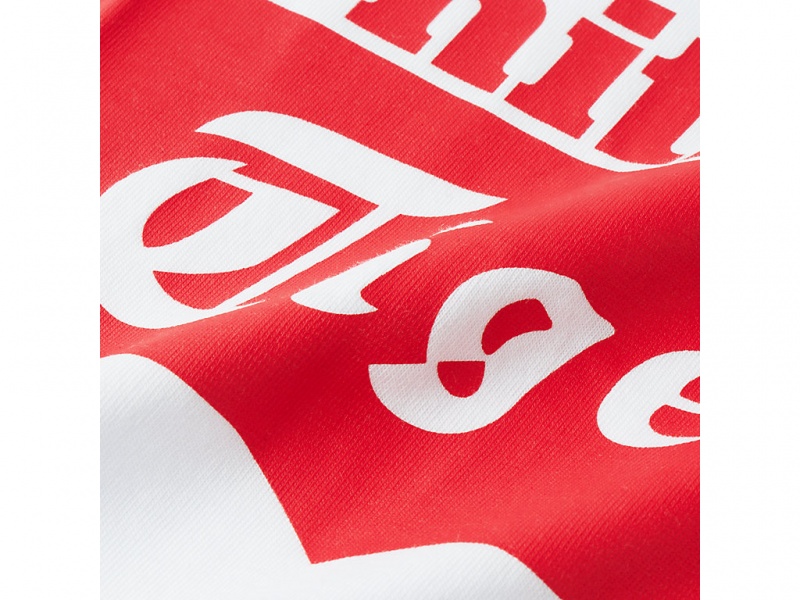 Onitsuka Tiger Logo Tee Oberteile Kinder Weiß Rot | HY0941583