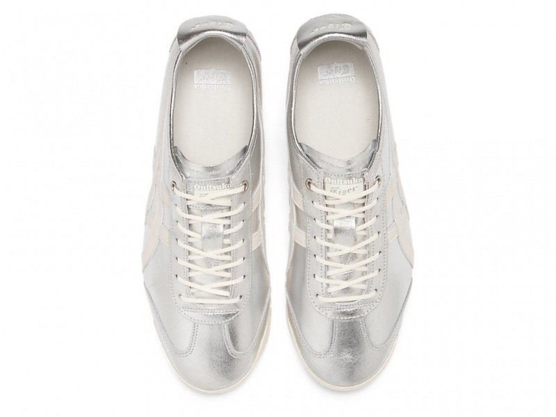 Onitsuka Tiger Mexico 66 SD Schuhe Damen Silber Weiß | YZ0215943