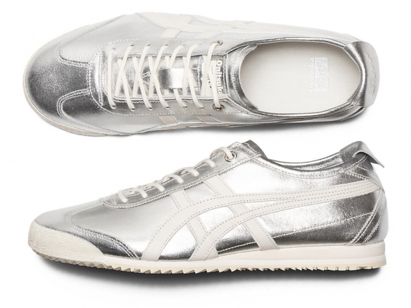 Onitsuka Tiger Mexico 66 SD Schuhe Damen Silber Weiß | YZ0215943