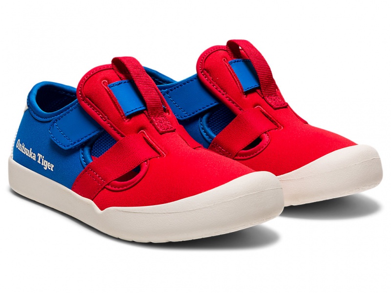 Onitsuka Tiger Mexico 66 Sandalen Kinder Rot Blau | ZB8402396