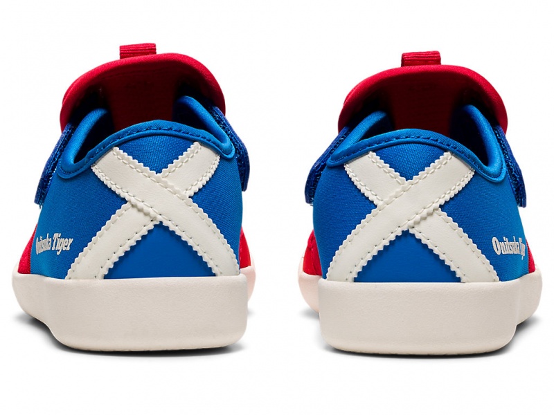 Onitsuka Tiger Mexico 66 Sandalen Kinder Rot Blau | ZB8402396