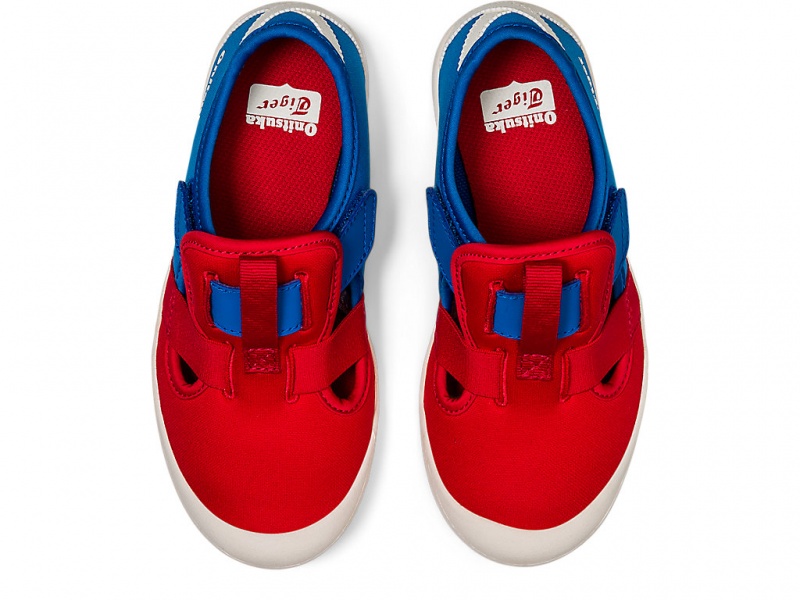 Onitsuka Tiger Mexico 66 Sandalen Kinder Rot Blau | ZB8402396