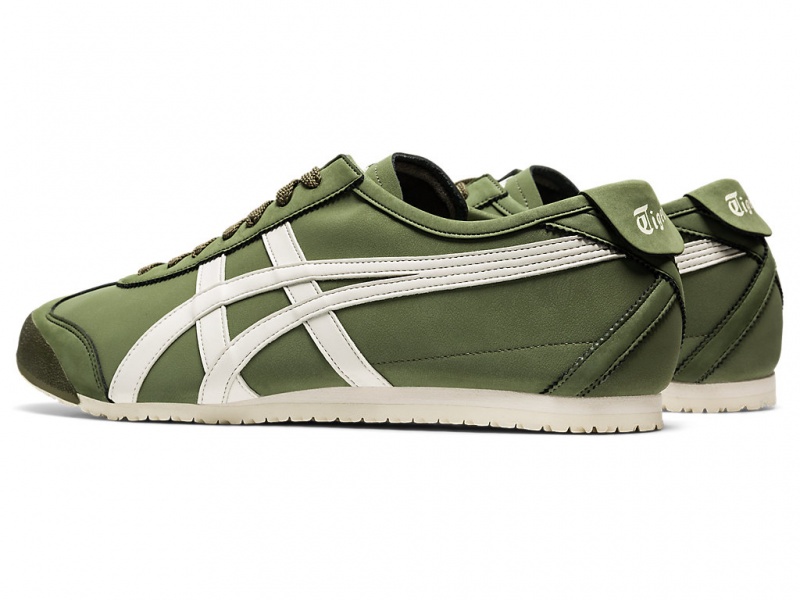 Onitsuka Tiger Mexico 66 Schuhe Damen Grün Weiß | LE7368401