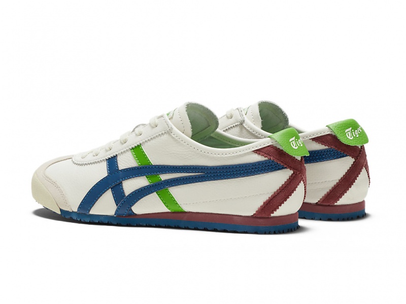 Onitsuka Tiger Mexico 66 Schuhe Damen Weiß Blau | NA4982316