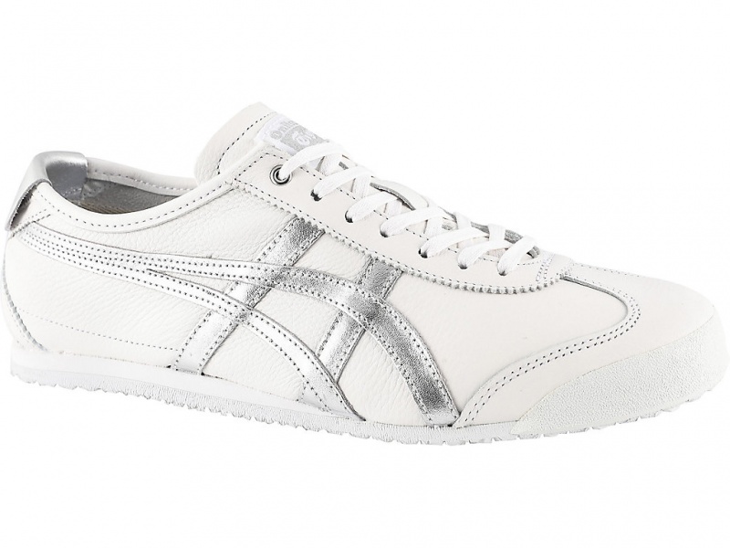 Onitsuka Tiger Mexico 66 Schuhe Damen Weiß Silber | NY4290651