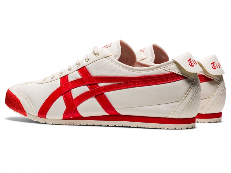 Onitsuka Tiger Mexico 66 Schuhe Damen Weiß Rot | MC5238074