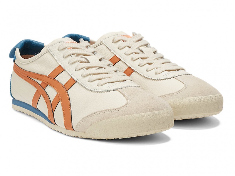 Onitsuka Tiger Mexico 66 Schuhe Damen Weiß Orange | IY9267831
