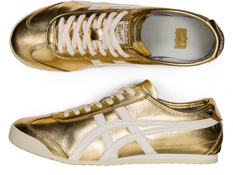 Onitsuka Tiger Mexico 66 Schuhe Herren Gold Weiß | XM7952468