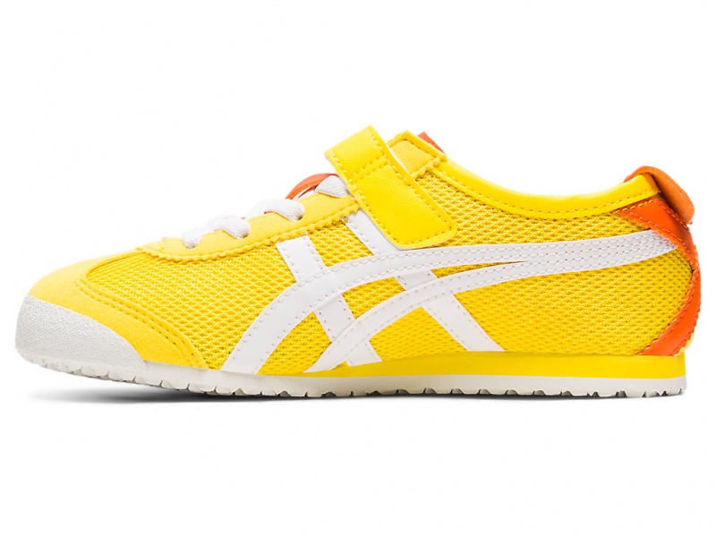Onitsuka Tiger Mexico 66 Schuhe Kinder Gelb Weiß | NH9658704