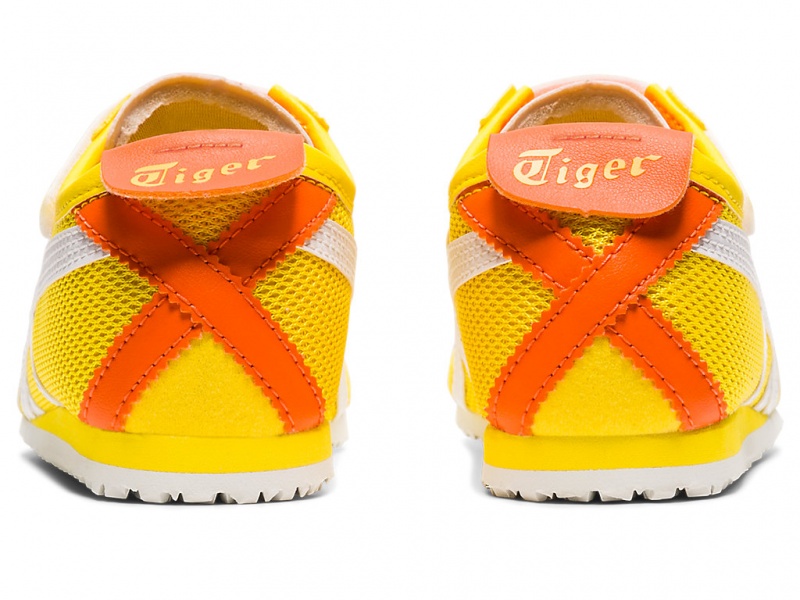 Onitsuka Tiger Mexico 66 Schuhe Kinder Gelb Weiß | NH9658704