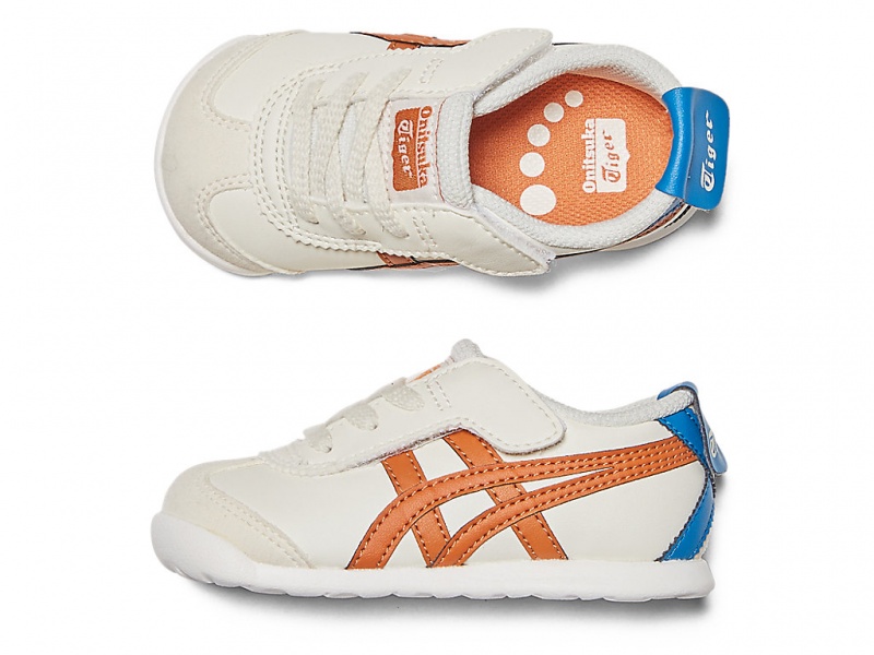 Onitsuka Tiger Mexico 66 Schuhe Kinder Weiß Orange | RZ7960251