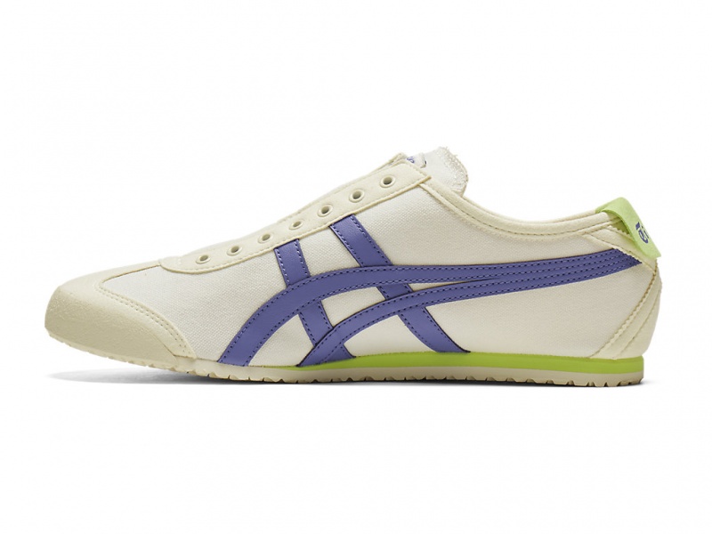 Onitsuka Tiger Mexico 66 Slip On Schuhe Damen Weiß Blau | FD1476325