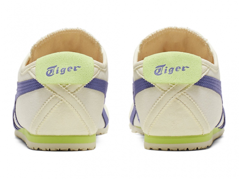 Onitsuka Tiger Mexico 66 Slip On Schuhe Damen Weiß Blau | FD1476325