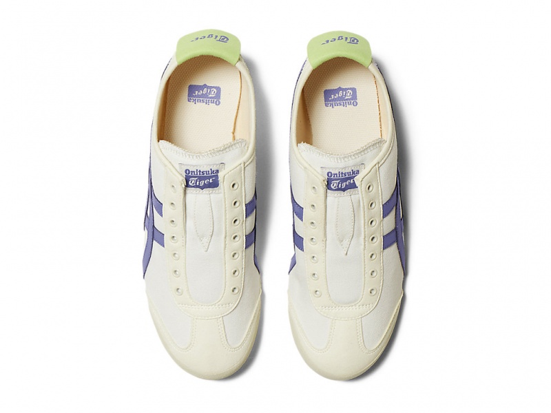 Onitsuka Tiger Mexico 66 Slip On Schuhe Damen Weiß Blau | FD1476325