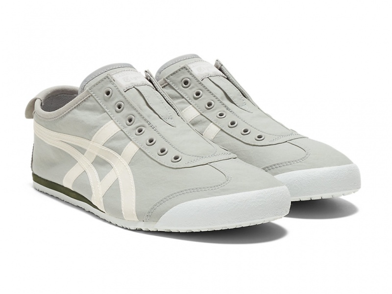 Onitsuka Tiger Mexico 66 Slip On Schuhe Damen Grau Weiß | CV5873160