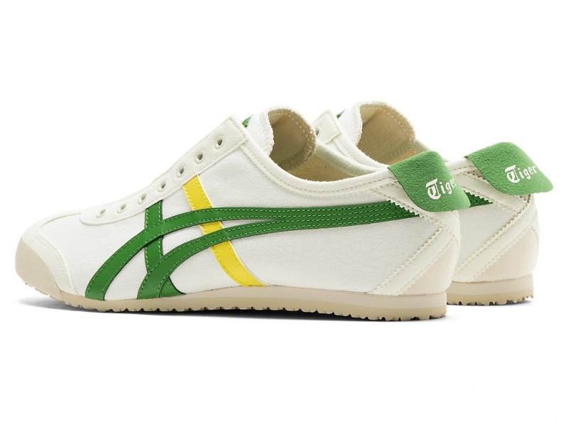 Onitsuka Tiger Mexico 66 Slip On Schuhe Herren Weiß Grün | HD7920681