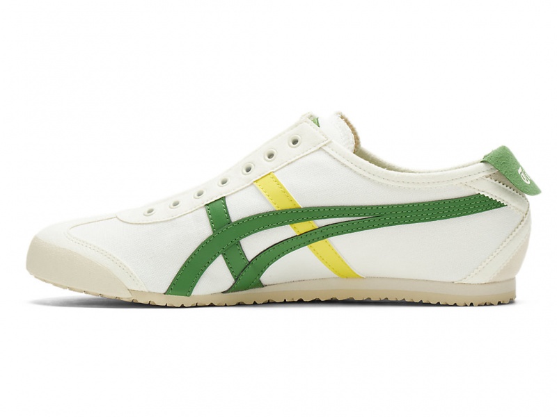 Onitsuka Tiger Mexico 66 Slip On Schuhe Herren Weiß Grün | HD7920681
