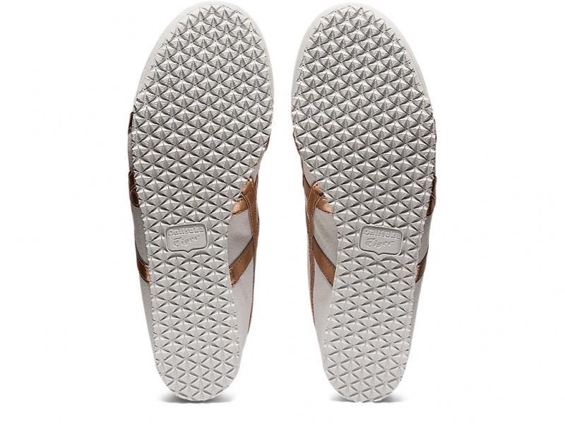 Onitsuka Tiger Mexico 66 Slip On Schuhe Damen Weiß Rosa Gold | LR1963254