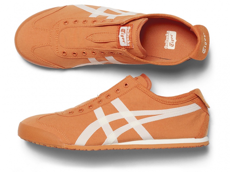 Onitsuka Tiger Mexico 66 Slip On Schuhe Damen Orange Weiß | PB6705821