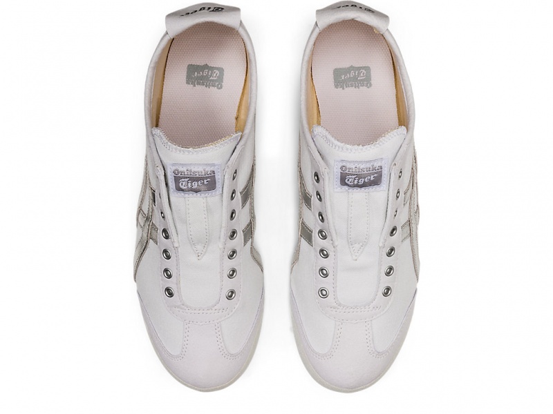 Onitsuka Tiger Mexico 66 Slip On Schuhe Damen Weiß Silber | EX5813027