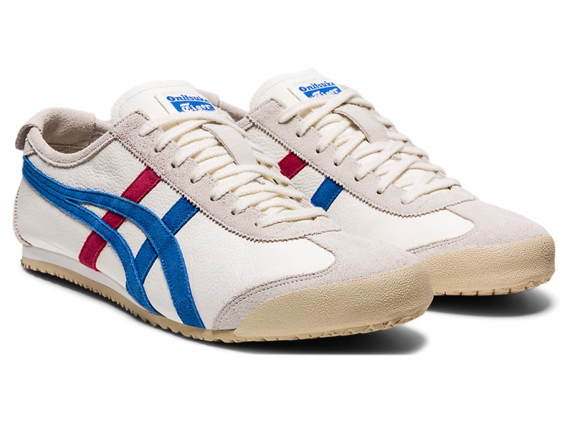 Onitsuka Tiger Mexico 66 Vin Schuhe Damen Weiß Blau | ZN4318597