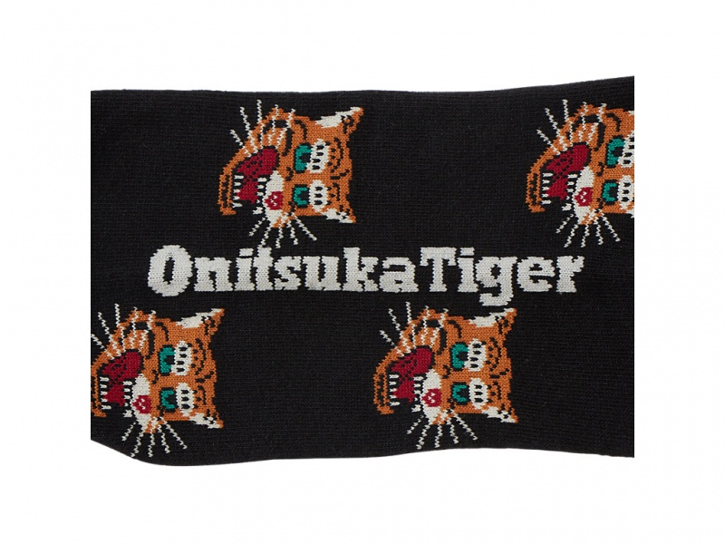 Onitsuka Tiger Middle Socks Accessoires Damen Schwarz | WC8570243