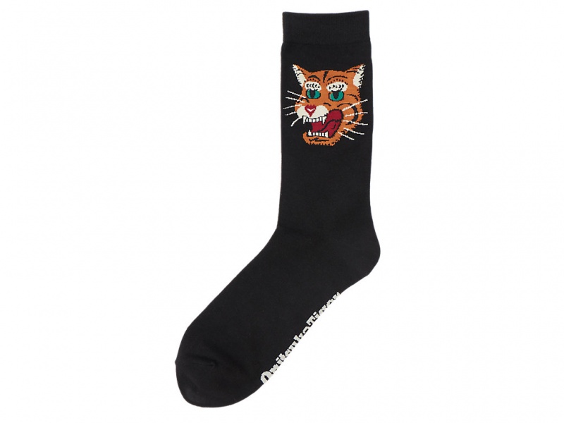 Onitsuka Tiger Middle Socks Accessoires Damen Schwarz | LZ6013598