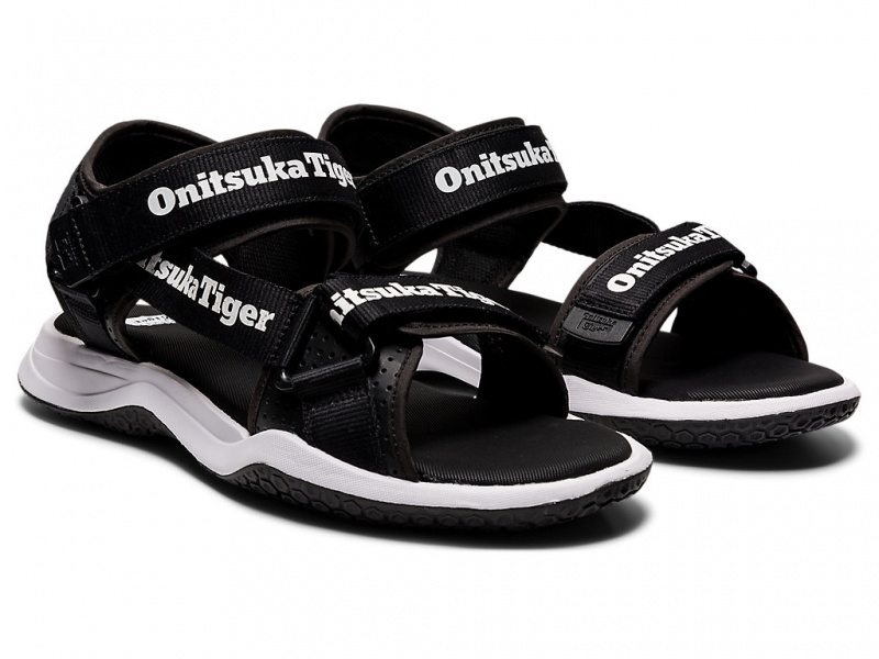 Onitsuka Tiger Ohbori Riemen Schuhe Herren Schwarz Weiß | RZ2713489