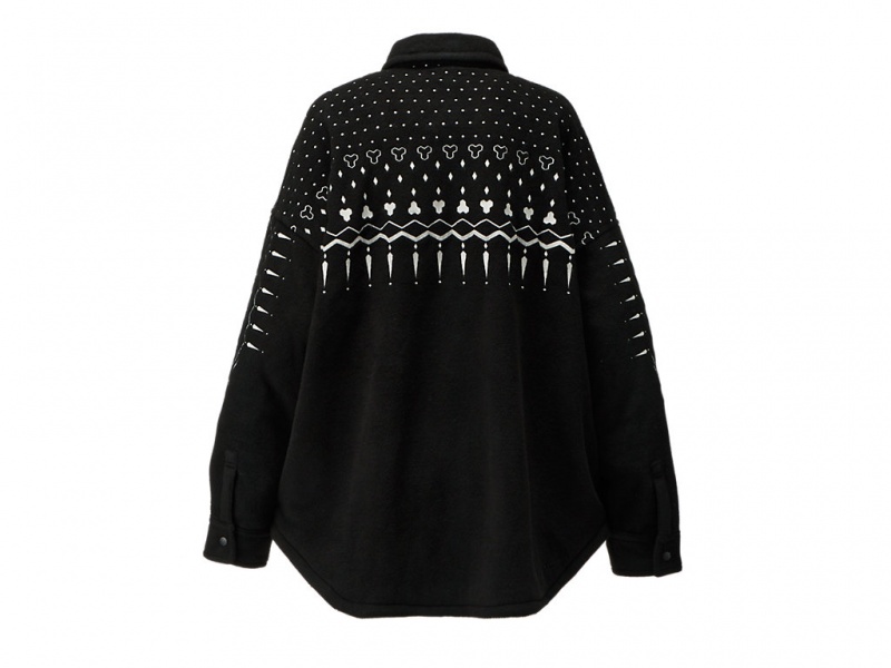Onitsuka Tiger Oversized Shirt Kleidung Damen Schwarz Weiß | YR2895473