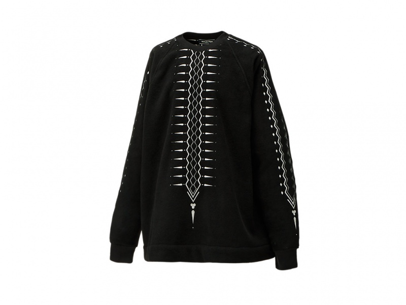 Onitsuka Tiger Oversized Top Kleidung Damen Schwarz Weiß | JU4023516