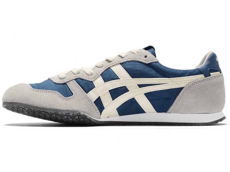 Onitsuka Tiger Serrano Schuhe Damen Blau Weiß | JL1524789