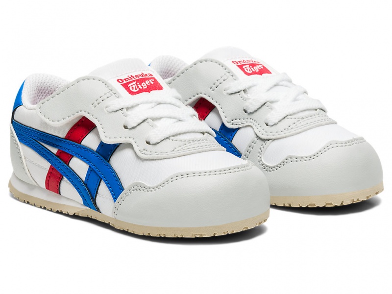 Onitsuka Tiger Serrano Schuhe Kinder Weiß Blau | XH2751608