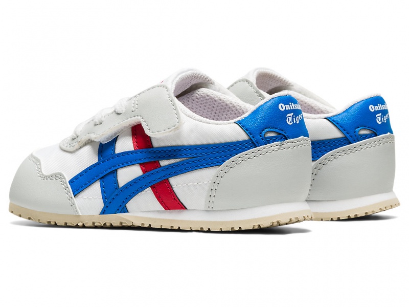Onitsuka Tiger Serrano Schuhe Kinder Weiß Blau | XH2751608