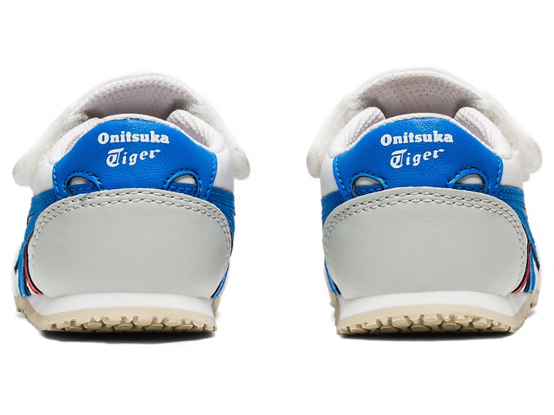 Onitsuka Tiger Serrano Schuhe Kinder Weiß Blau | XH2751608