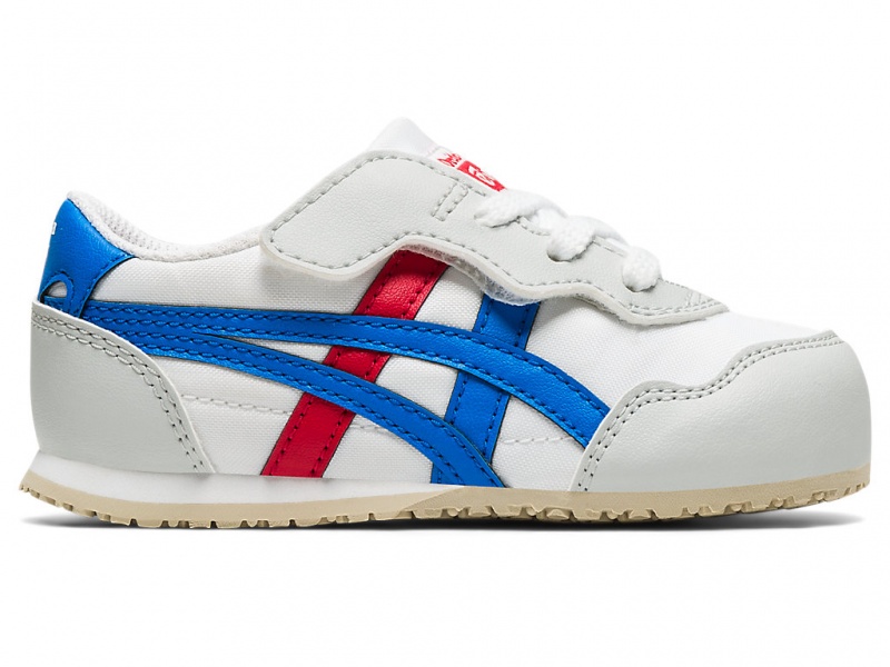 Onitsuka Tiger Serrano Schuhe Kinder Weiß Blau | XH2751608