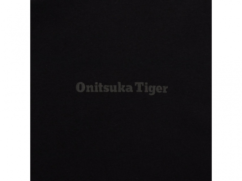Onitsuka Tiger Ss Graphic Tee Kleidung Herren Schwarz Weiß | XW9514860
