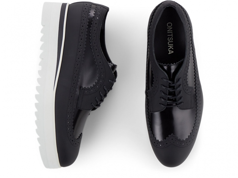 Onitsuka Tiger The Onitsuka Brogue Schuhe Damen Schwarz Schwarz | QH5980342