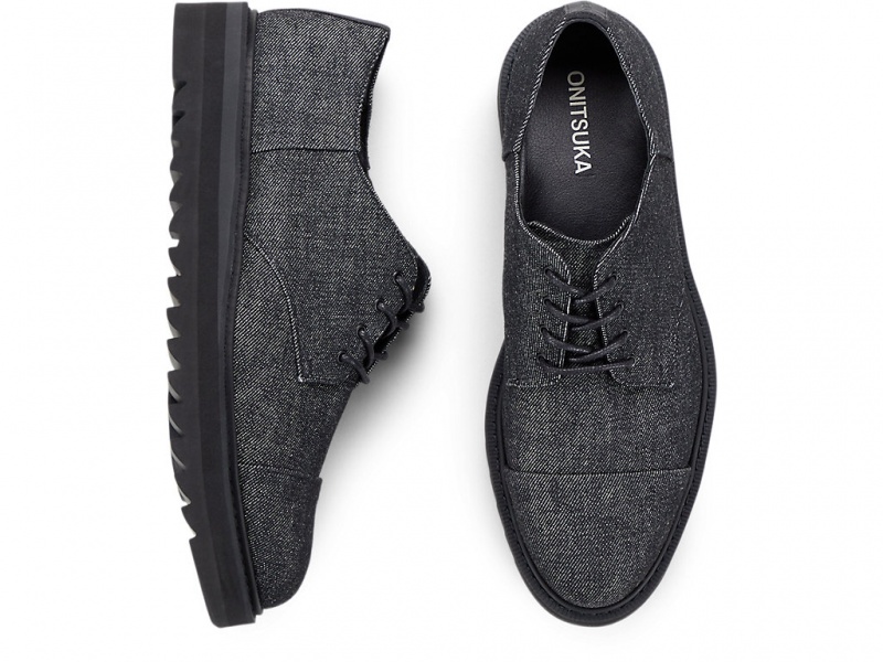 Onitsuka Tiger The Onitsuka Derby Schuhe Herren Schwarz Schwarz | JO7458196